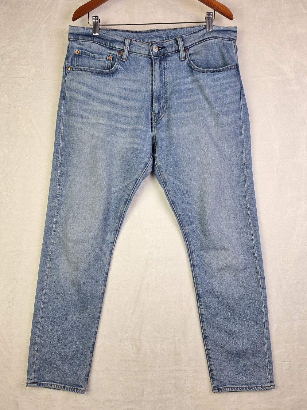 Levis 512 Premium Blue Jeans Mens 35x30 Light Wash
